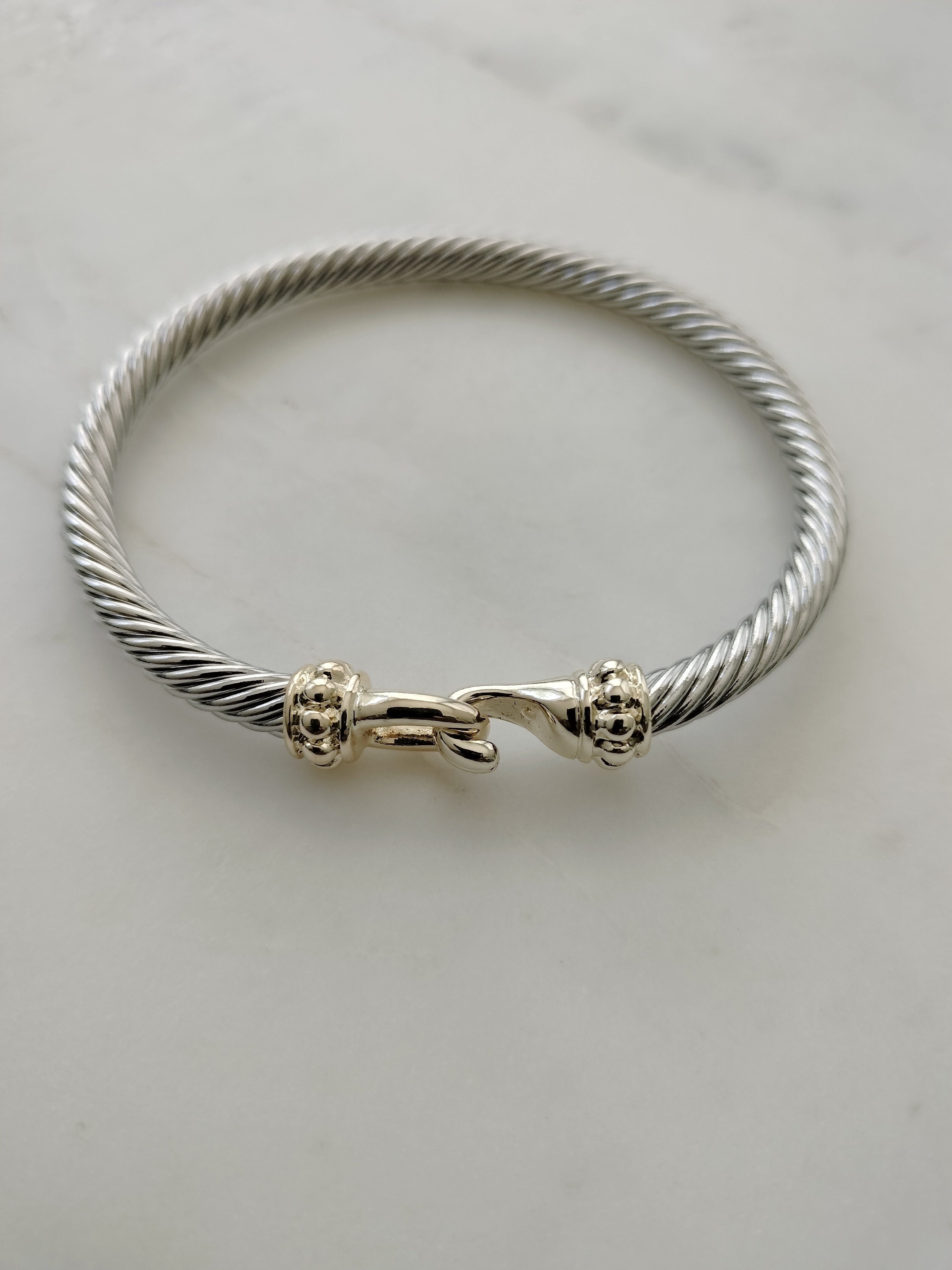 Silver and Gold hook bracelet