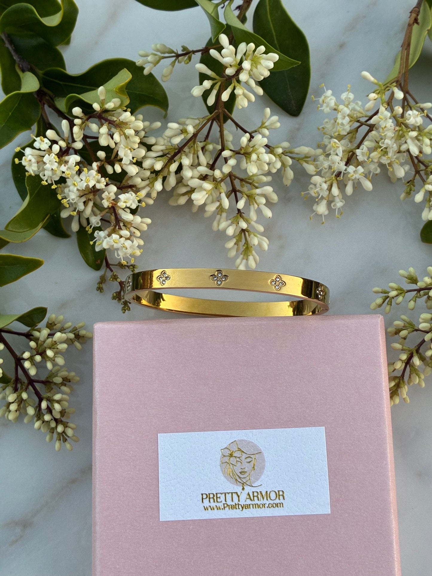 Diamond Flower bangle