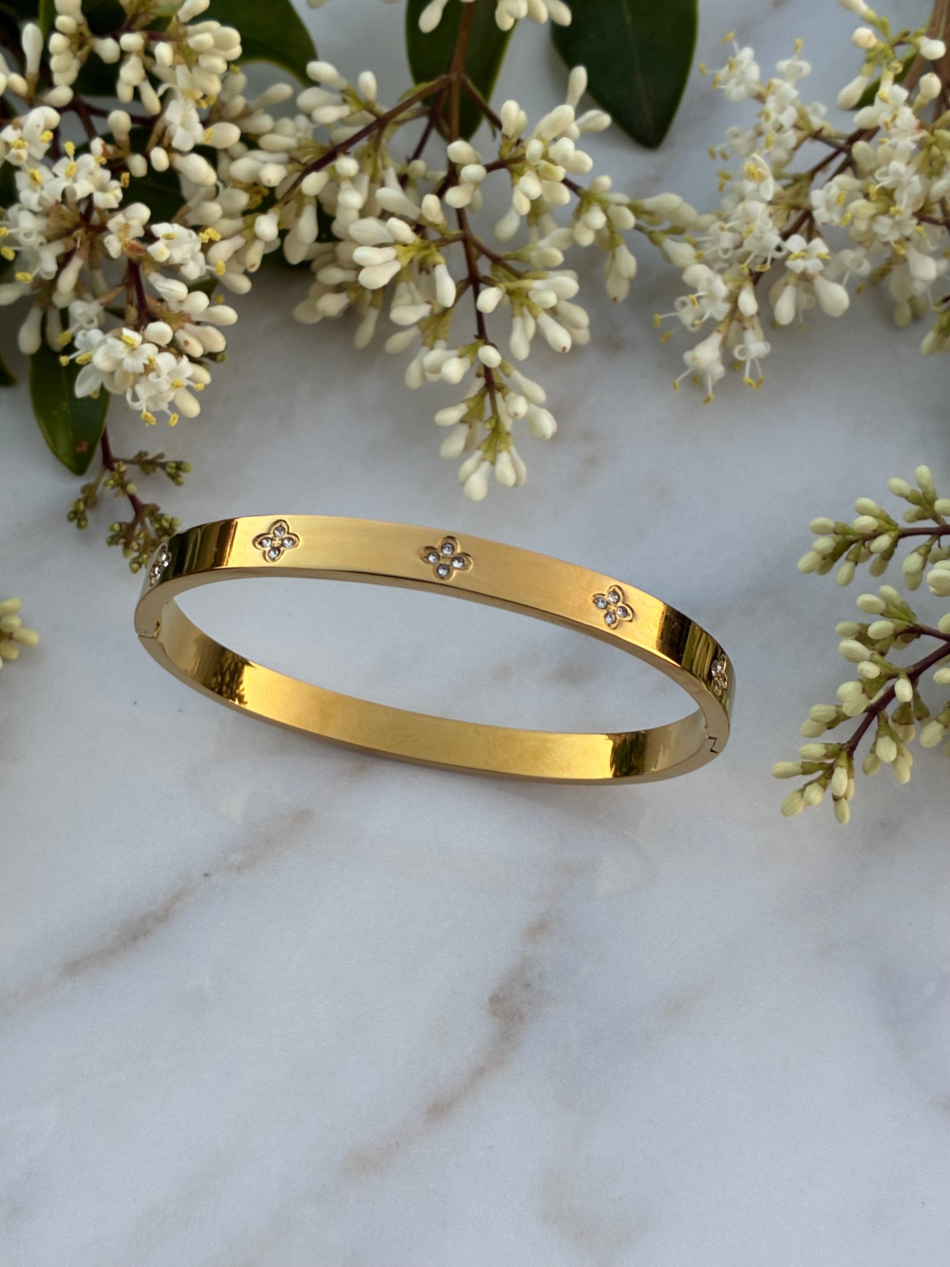 Diamond Flower bangle