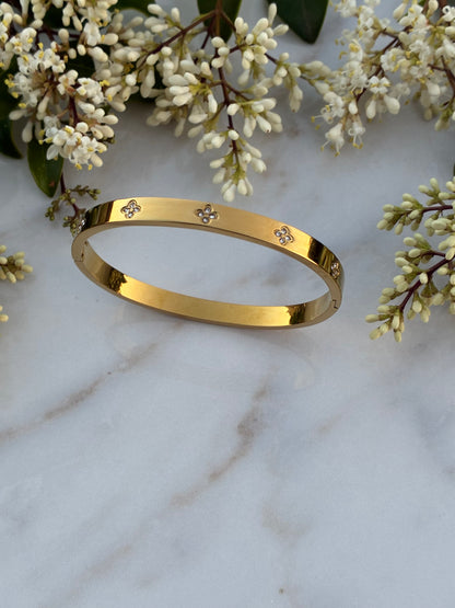 Diamond Flower bangle