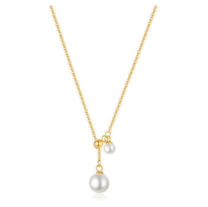 Hanging pearls necklace