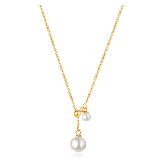 Hanging pearls necklace