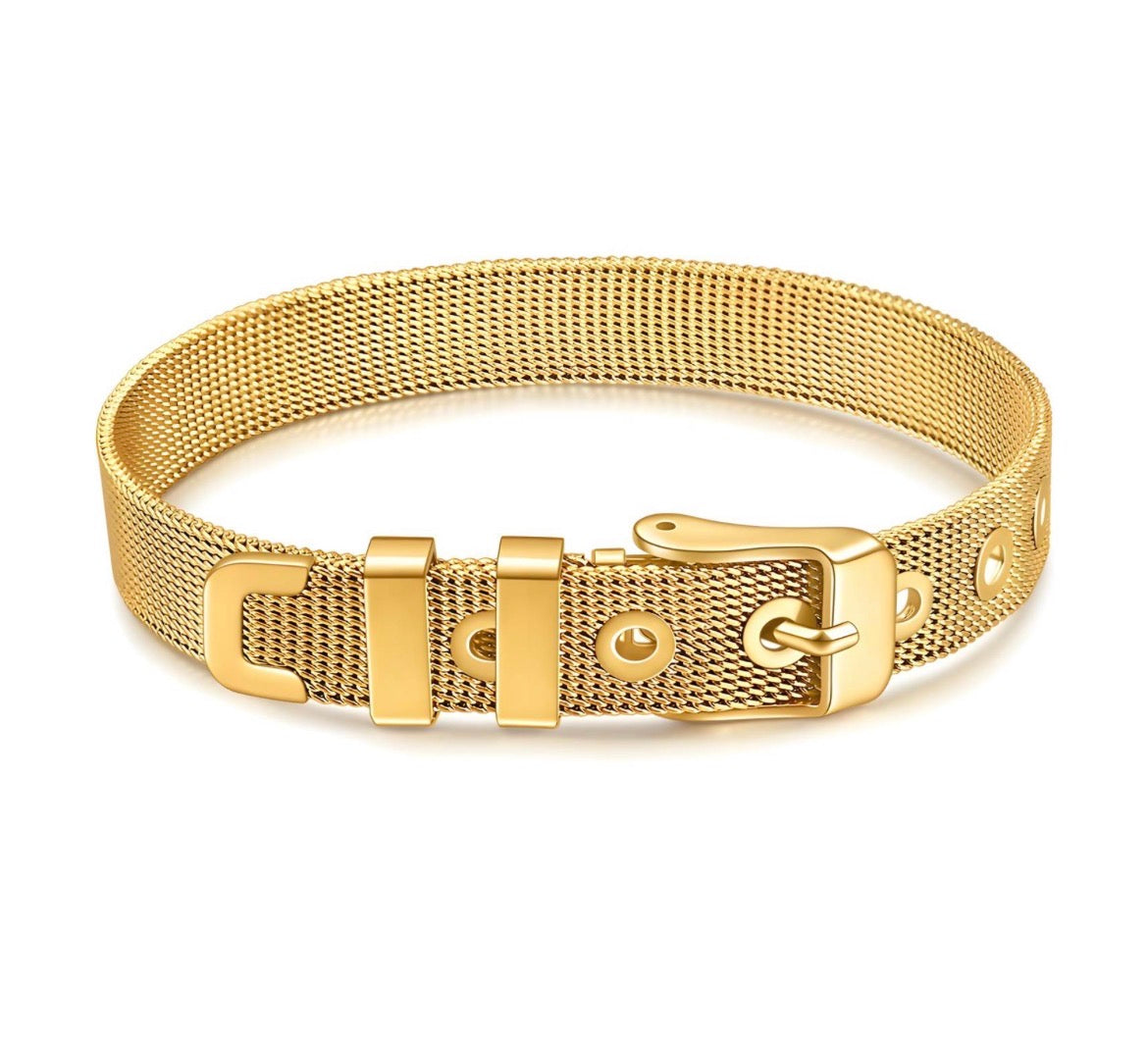 Belt with buckle bracelet