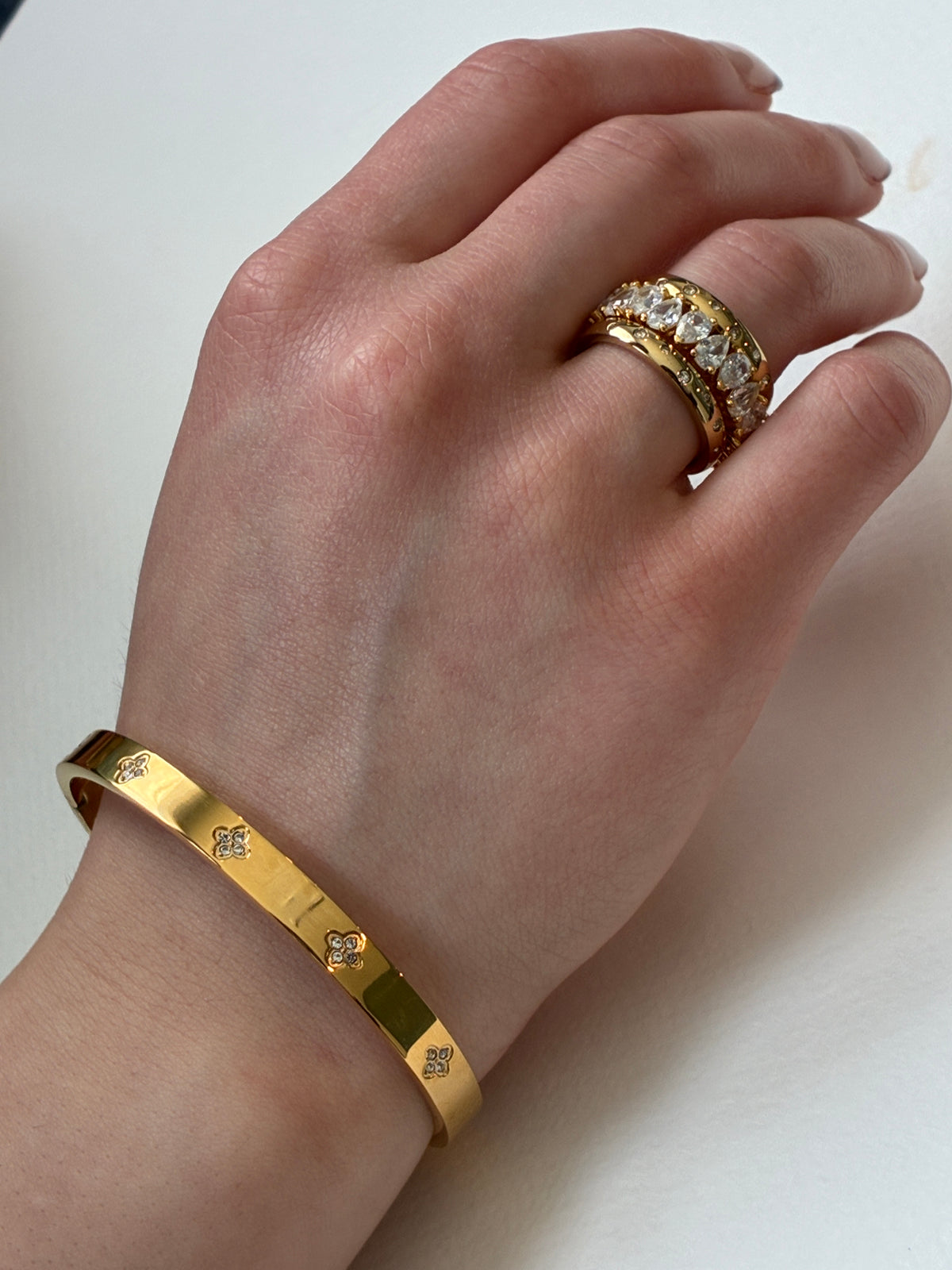 Diamond Flower bangle
