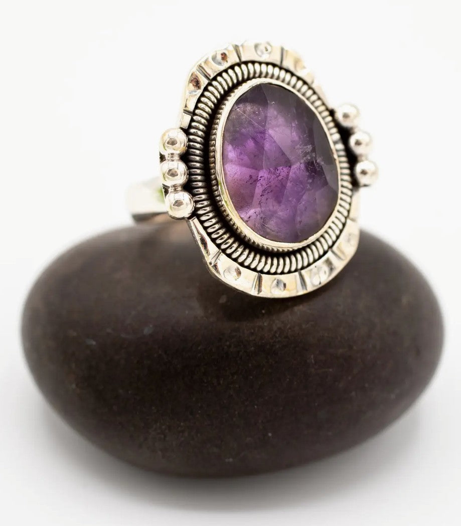 Sterling Silver Amethyst Ring