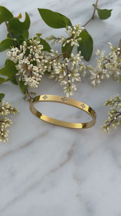 Diamond Flower bangle